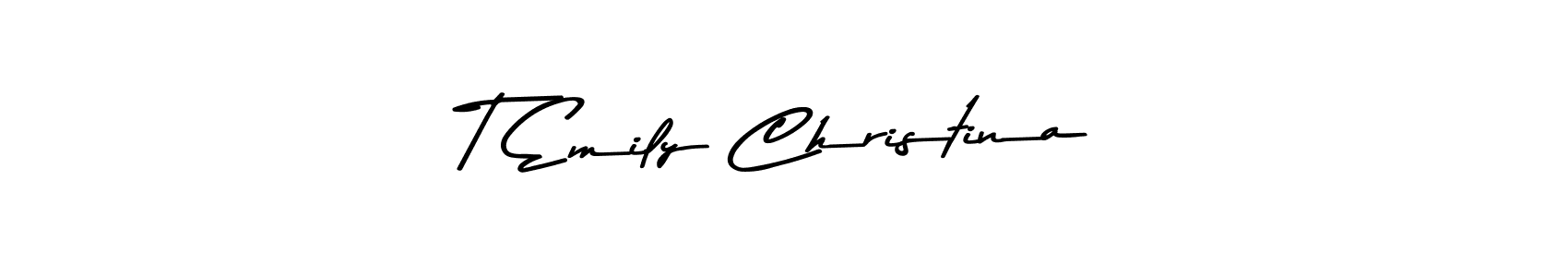 It looks lik you need a new signature style for name T Emily Christina. Design unique handwritten (Asem Kandis PERSONAL USE) signature with our free signature maker in just a few clicks. T Emily Christina signature style 9 images and pictures png