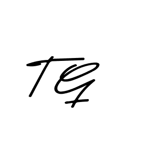 Create a beautiful signature design for name T G. With this signature (Asem Kandis PERSONAL USE) fonts, you can make a handwritten signature for free. T G signature style 9 images and pictures png