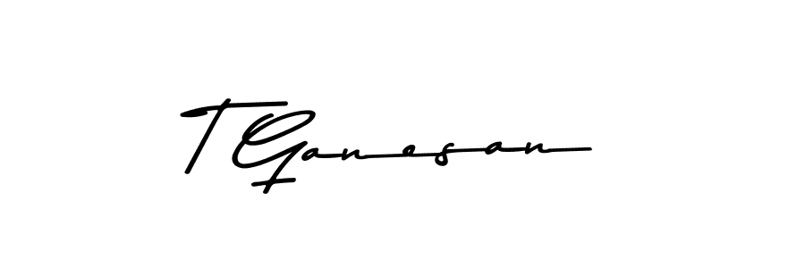 Use a signature maker to create a handwritten signature online. With this signature software, you can design (Asem Kandis PERSONAL USE) your own signature for name T Ganesan. T Ganesan signature style 9 images and pictures png