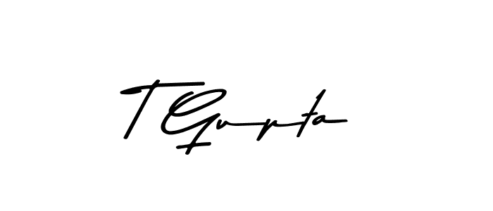 T Gupta stylish signature style. Best Handwritten Sign (Asem Kandis PERSONAL USE) for my name. Handwritten Signature Collection Ideas for my name T Gupta. T Gupta signature style 9 images and pictures png