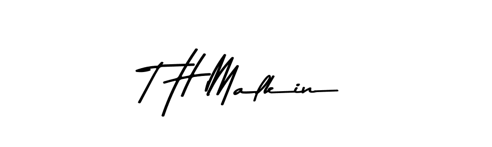 Also You can easily find your signature by using the search form. We will create T H Malkin name handwritten signature images for you free of cost using Asem Kandis PERSONAL USE sign style. T H Malkin signature style 9 images and pictures png