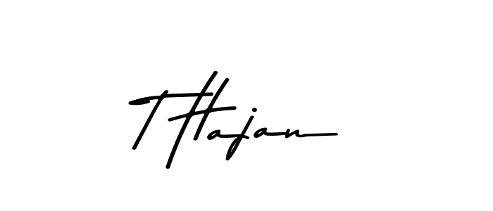 How to Draw T Hajan signature style? Asem Kandis PERSONAL USE is a latest design signature styles for name T Hajan. T Hajan signature style 9 images and pictures png