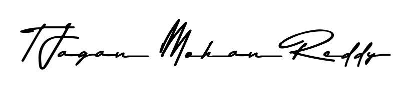 You can use this online signature creator to create a handwritten signature for the name T Jagan Mohan Reddy. This is the best online autograph maker. T Jagan Mohan Reddy signature style 9 images and pictures png