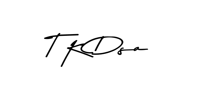 This is the best signature style for the T K Dsa name. Also you like these signature font (Asem Kandis PERSONAL USE). Mix name signature. T K Dsa signature style 9 images and pictures png