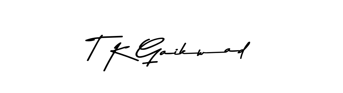 Use a signature maker to create a handwritten signature online. With this signature software, you can design (Asem Kandis PERSONAL USE) your own signature for name T K Gaikwad. T K Gaikwad signature style 9 images and pictures png