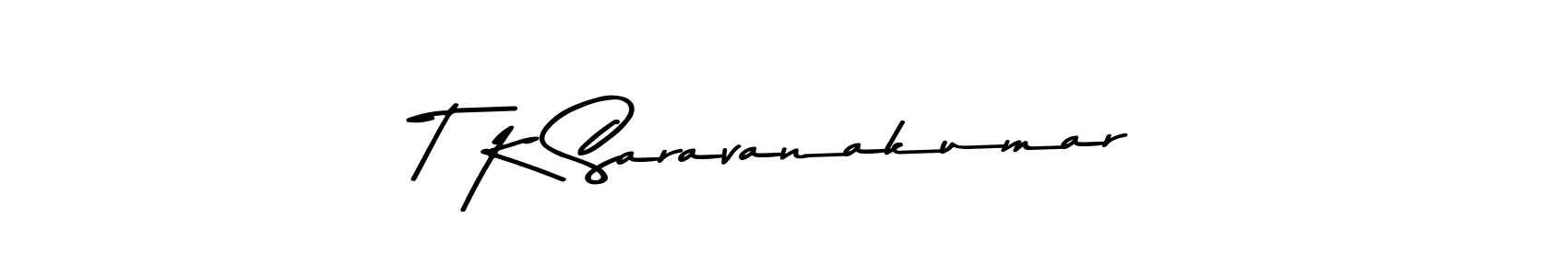 You should practise on your own different ways (Asem Kandis PERSONAL USE) to write your name (T K Saravanakumar) in signature. don't let someone else do it for you. T K Saravanakumar signature style 9 images and pictures png