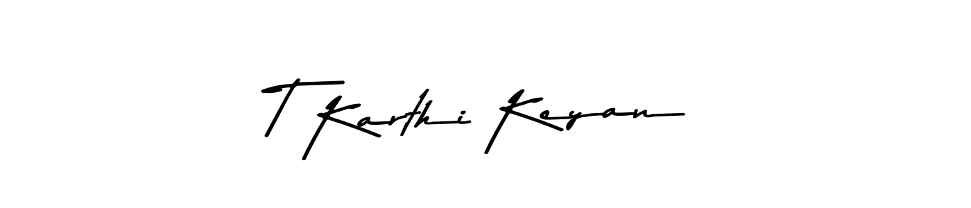 Also we have T Karthi Keyan name is the best signature style. Create professional handwritten signature collection using Asem Kandis PERSONAL USE autograph style. T Karthi Keyan signature style 9 images and pictures png