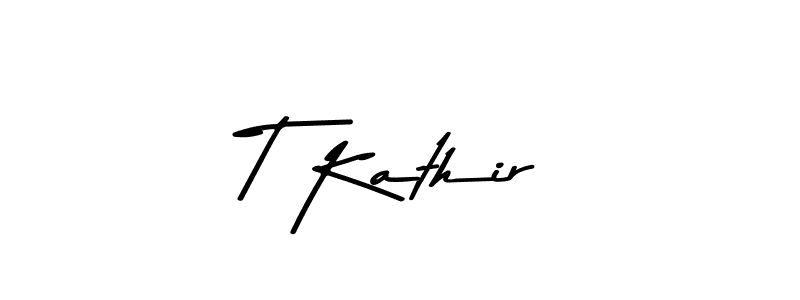 Asem Kandis PERSONAL USE is a professional signature style that is perfect for those who want to add a touch of class to their signature. It is also a great choice for those who want to make their signature more unique. Get T Kathir name to fancy signature for free. T Kathir signature style 9 images and pictures png