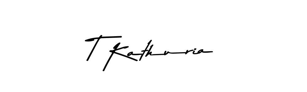 Asem Kandis PERSONAL USE is a professional signature style that is perfect for those who want to add a touch of class to their signature. It is also a great choice for those who want to make their signature more unique. Get T Kathuria name to fancy signature for free. T Kathuria signature style 9 images and pictures png