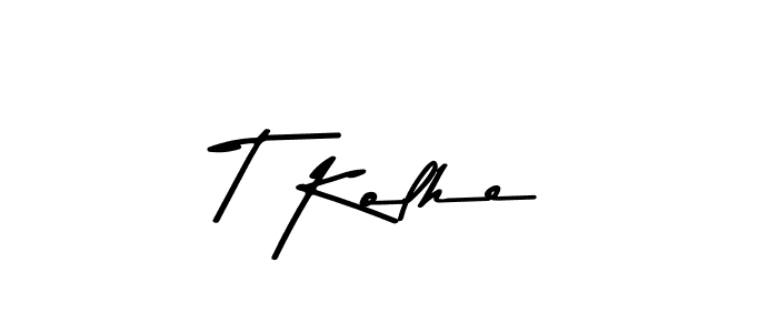 Make a beautiful signature design for name T Kolhe. Use this online signature maker to create a handwritten signature for free. T Kolhe signature style 9 images and pictures png