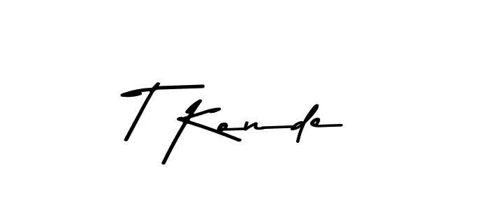 How to Draw T Konde signature style? Asem Kandis PERSONAL USE is a latest design signature styles for name T Konde. T Konde signature style 9 images and pictures png