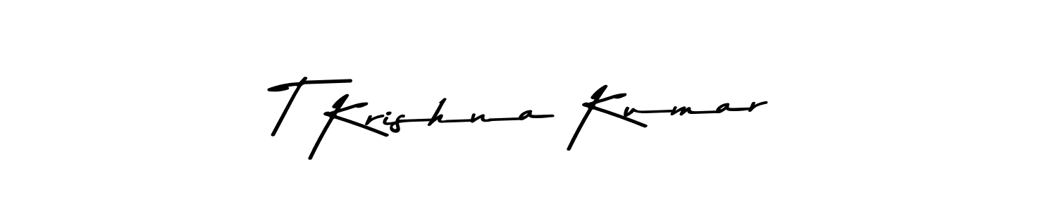 Similarly Asem Kandis PERSONAL USE is the best handwritten signature design. Signature creator online .You can use it as an online autograph creator for name T Krishna Kumar. T Krishna Kumar signature style 9 images and pictures png