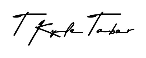 Designed for modern professionals: T Kyle Tabor name signature crafted with Asem Kandis PERSONAL USE script. Ready for digital PDF workflows. T Kyle Tabor signature style 9 images and pictures png