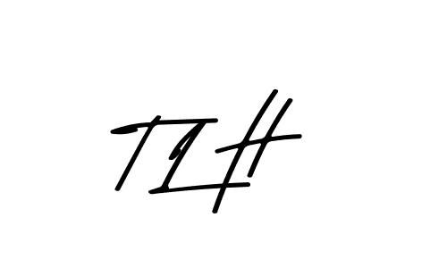 T L H stylish signature style. Best Handwritten Sign (Asem Kandis PERSONAL USE) for my name. Handwritten Signature Collection Ideas for my name T L H. T L H signature style 9 images and pictures png