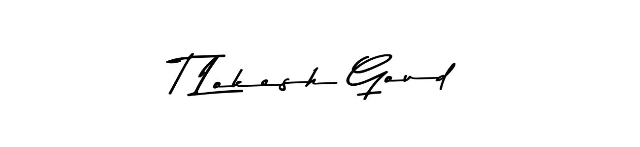 Make a short T Lokesh Goud signature style. Manage your documents anywhere anytime using Asem Kandis PERSONAL USE. Create and add eSignatures, submit forms, share and send files easily. T Lokesh Goud signature style 9 images and pictures png