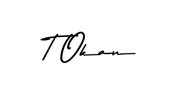 Use a signature maker to create a handwritten signature online. With this signature software, you can design (Asem Kandis PERSONAL USE) your own signature for name T Okan. T Okan signature style 9 images and pictures png