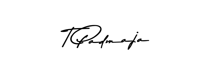 This is the best signature style for the T Padmaja name. Also you like these signature font (Asem Kandis PERSONAL USE). Mix name signature. T Padmaja signature style 9 images and pictures png