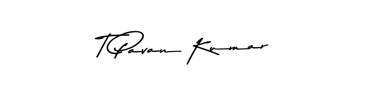 Use a signature maker to create a handwritten signature online. With this signature software, you can design (Asem Kandis PERSONAL USE) your own signature for name T Pavan Kumar. T Pavan Kumar signature style 9 images and pictures png