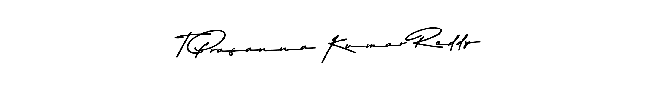 Asem Kandis PERSONAL USE is a professional signature style that is perfect for those who want to add a touch of class to their signature. It is also a great choice for those who want to make their signature more unique. Get T Prasanna Kumar Reddy name to fancy signature for free. T Prasanna Kumar Reddy signature style 9 images and pictures png