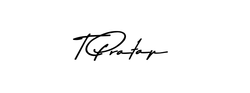 Use a signature maker to create a handwritten signature online. With this signature software, you can design (Asem Kandis PERSONAL USE) your own signature for name T Pratap. T Pratap signature style 9 images and pictures png