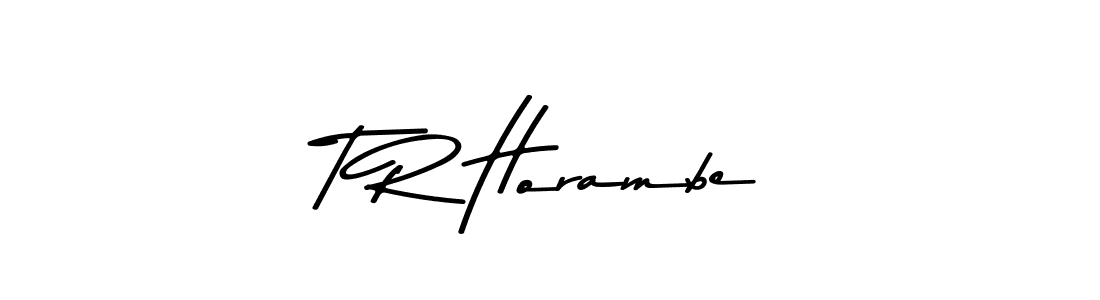 Also You can easily find your signature by using the search form. We will create T R Horambe name handwritten signature images for you free of cost using Asem Kandis PERSONAL USE sign style. T R Horambe signature style 9 images and pictures png