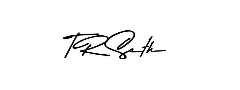 T R Seth stylish signature style. Best Handwritten Sign (Asem Kandis PERSONAL USE) for my name. Handwritten Signature Collection Ideas for my name T R Seth. T R Seth signature style 9 images and pictures png