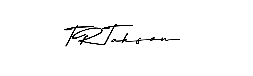 This is the best signature style for the T R Tahsan name. Also you like these signature font (Asem Kandis PERSONAL USE). Mix name signature. T R Tahsan signature style 9 images and pictures png