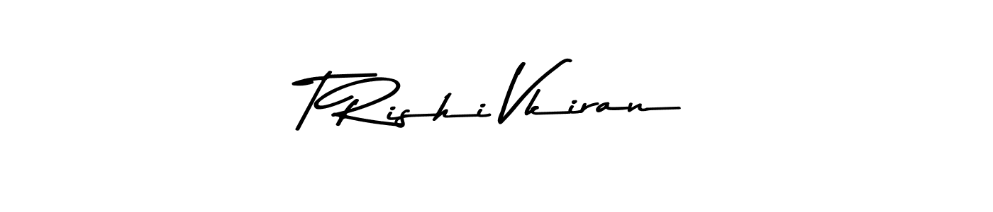 You can use this online signature creator to create a handwritten signature for the name T Rishi Vkiran. This is the best online autograph maker. T Rishi Vkiran signature style 9 images and pictures png