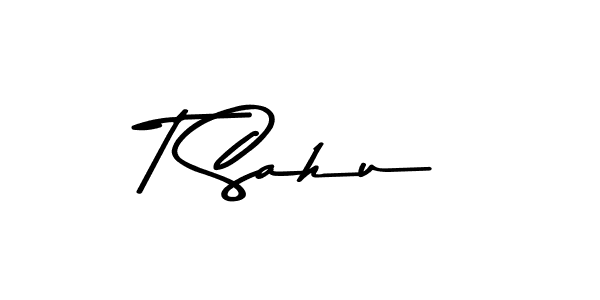 This is the best signature style for the T Sahu name. Also you like these signature font (Asem Kandis PERSONAL USE). Mix name signature. T Sahu signature style 9 images and pictures png