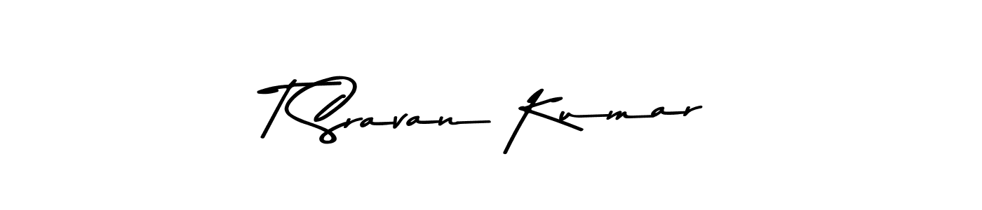How to make T Sravan Kumar signature? Asem Kandis PERSONAL USE is a professional autograph style. Create handwritten signature for T Sravan Kumar name. T Sravan Kumar signature style 9 images and pictures png