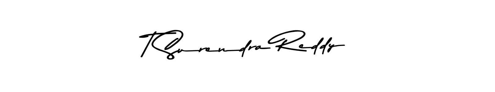 Also we have T Surendra Reddy name is the best signature style. Create professional handwritten signature collection using Asem Kandis PERSONAL USE autograph style. T Surendra Reddy signature style 9 images and pictures png