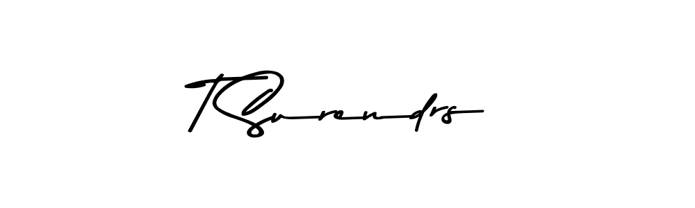 How to make T Surendrs signature? Asem Kandis PERSONAL USE is a professional autograph style. Create handwritten signature for T Surendrs name. T Surendrs signature style 9 images and pictures png