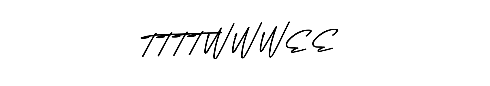 The best way (Asem Kandis PERSONAL USE) to make a short signature is to pick only two or three words in your name. The name T T T T W W W E E include a total of six letters. For converting this name. T T T T W W W E E signature style 9 images and pictures png