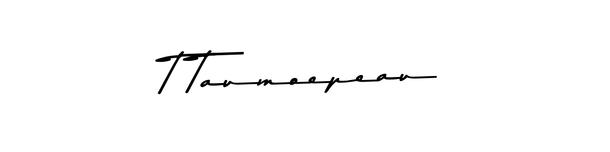 This is the best signature style for the T Taumoepeau name. Also you like these signature font (Asem Kandis PERSONAL USE). Mix name signature. T Taumoepeau signature style 9 images and pictures png