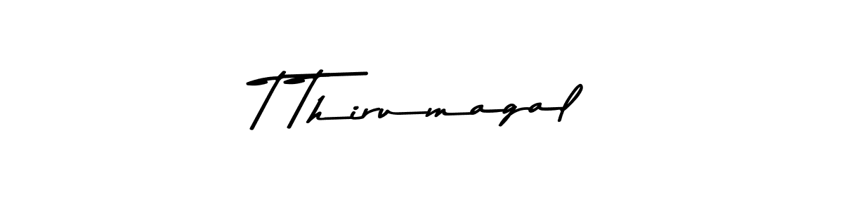 How to make T Thirumagal signature? Asem Kandis PERSONAL USE is a professional autograph style. Create handwritten signature for T Thirumagal name. T Thirumagal signature style 9 images and pictures png