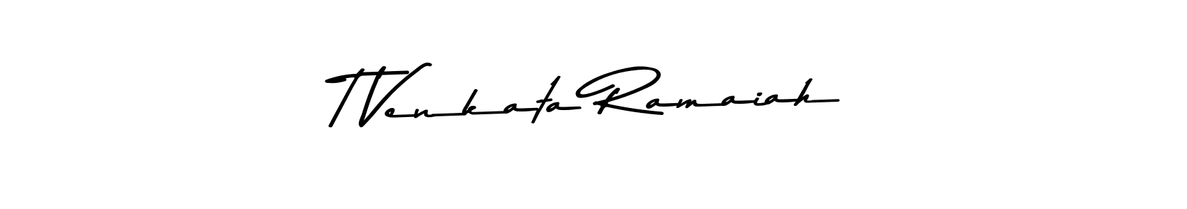Use a signature maker to create a handwritten signature online. With this signature software, you can design (Asem Kandis PERSONAL USE) your own signature for name T Venkata Ramaiah. T Venkata Ramaiah signature style 9 images and pictures png