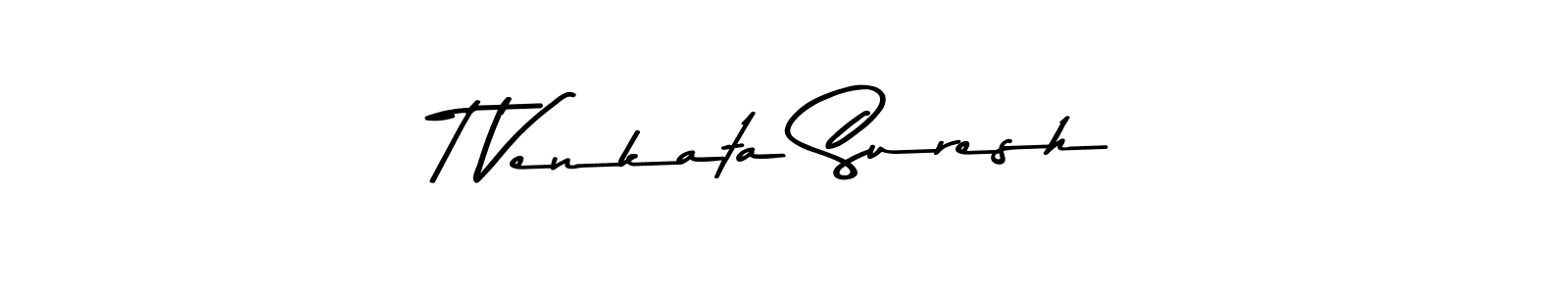 Make a beautiful signature design for name T Venkata Suresh. Use this online signature maker to create a handwritten signature for free. T Venkata Suresh signature style 9 images and pictures png