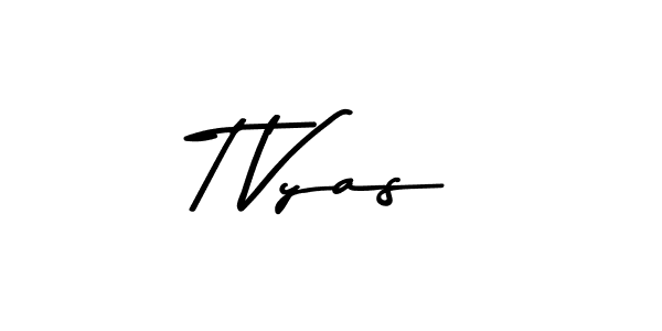 Also You can easily find your signature by using the search form. We will create T Vyas name handwritten signature images for you free of cost using Asem Kandis PERSONAL USE sign style. T Vyas signature style 9 images and pictures png