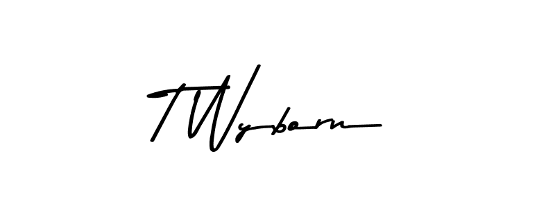 How to make T Wyborn signature? Asem Kandis PERSONAL USE is a professional autograph style. Create handwritten signature for T Wyborn name. T Wyborn signature style 9 images and pictures png