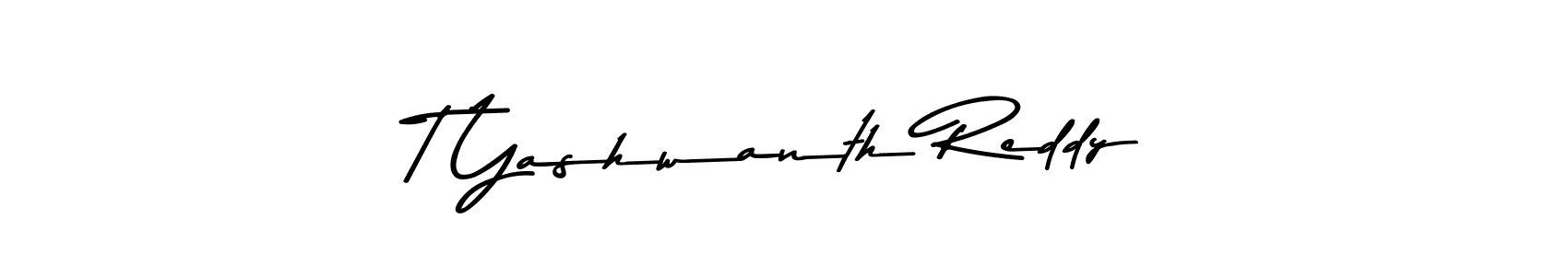 T Yashwanth Reddy stylish signature style. Best Handwritten Sign (Asem Kandis PERSONAL USE) for my name. Handwritten Signature Collection Ideas for my name T Yashwanth Reddy. T Yashwanth Reddy signature style 9 images and pictures png