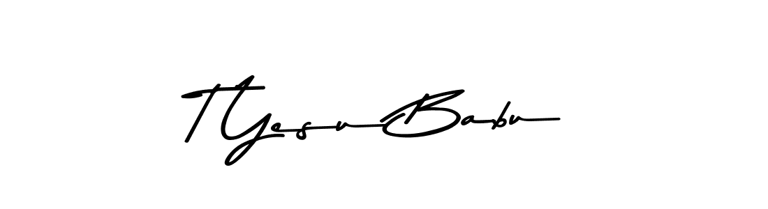 How to make T Yesu Babu signature? Asem Kandis PERSONAL USE is a professional autograph style. Create handwritten signature for T Yesu Babu name. T Yesu Babu signature style 9 images and pictures png