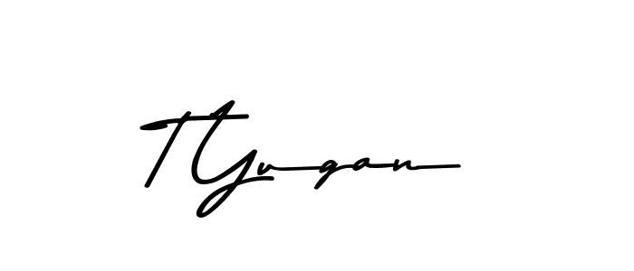 How to make T Yugan signature? Asem Kandis PERSONAL USE is a professional autograph style. Create handwritten signature for T Yugan name. T Yugan signature style 9 images and pictures png