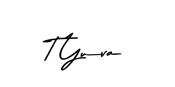 Also we have T Yuva name is the best signature style. Create professional handwritten signature collection using Asem Kandis PERSONAL USE autograph style. T Yuva signature style 9 images and pictures png