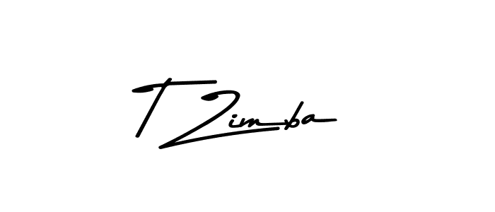 T Zimba stylish signature style. Best Handwritten Sign (Asem Kandis PERSONAL USE) for my name. Handwritten Signature Collection Ideas for my name T Zimba. T Zimba signature style 9 images and pictures png
