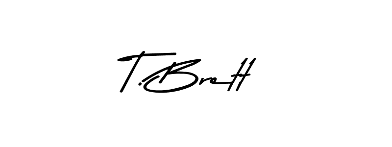 T. Brett stylish signature style. Best Handwritten Sign (Asem Kandis PERSONAL USE) for my name. Handwritten Signature Collection Ideas for my name T. Brett. T. Brett signature style 9 images and pictures png