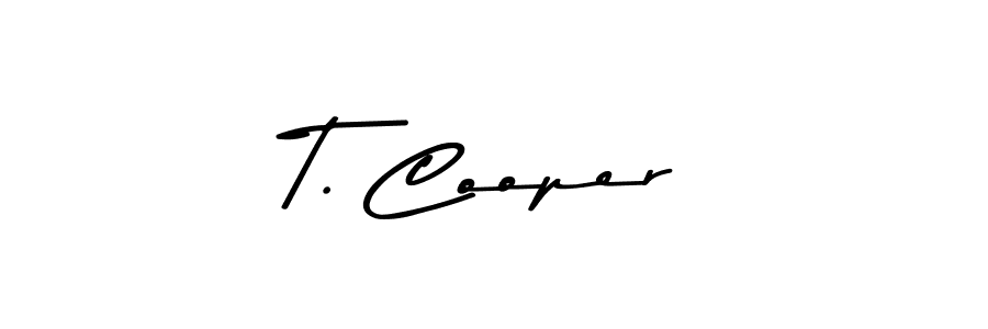 This is the best signature style for the T. Cooper name. Also you like these signature font (Asem Kandis PERSONAL USE). Mix name signature. T. Cooper signature style 9 images and pictures png