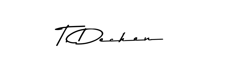 Make a beautiful signature design for name T. Dechen. Use this online signature maker to create a handwritten signature for free. T. Dechen signature style 9 images and pictures png