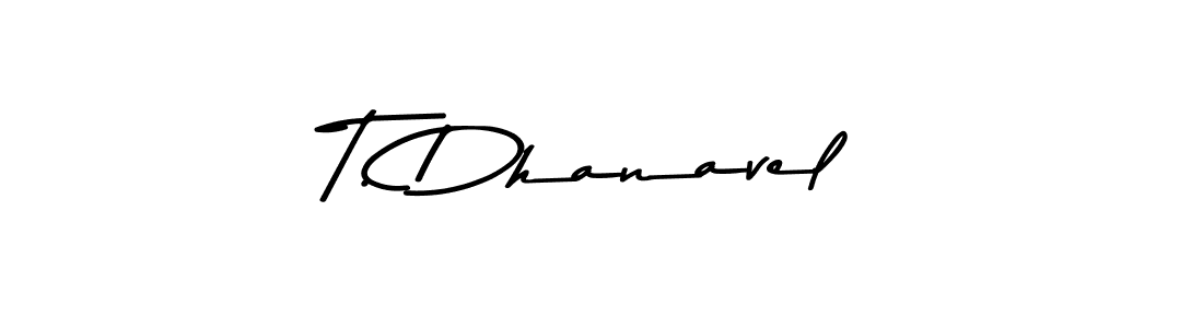 if you are searching for the best signature style for your name T. Dhanavel. so please give up your signature search. here we have designed multiple signature styles  using Asem Kandis PERSONAL USE. T. Dhanavel signature style 9 images and pictures png