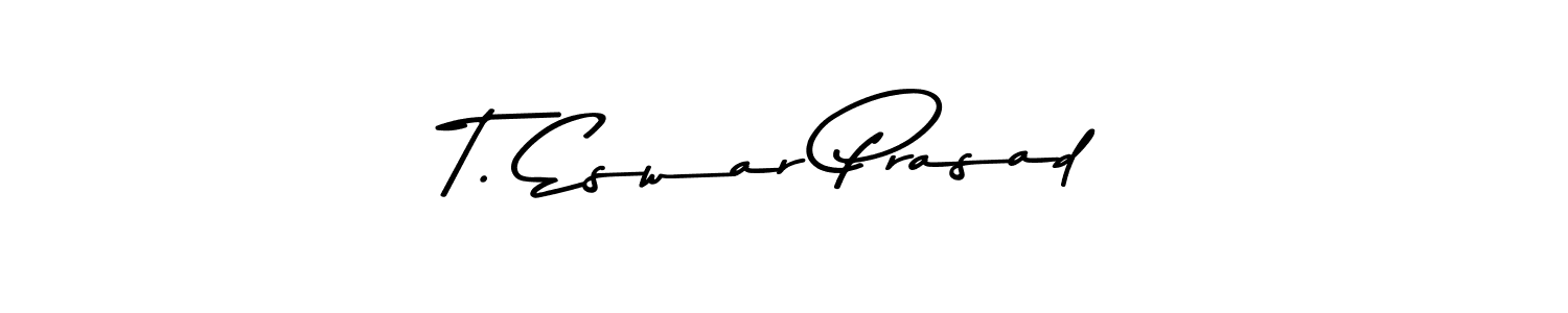 How to make T. Eswar Prasad signature? Asem Kandis PERSONAL USE is a professional autograph style. Create handwritten signature for T. Eswar Prasad name. T. Eswar Prasad signature style 9 images and pictures png