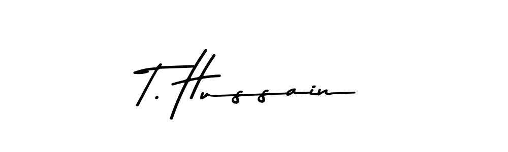 Make a beautiful signature design for name T. Hussain. Use this online signature maker to create a handwritten signature for free. T. Hussain signature style 9 images and pictures png